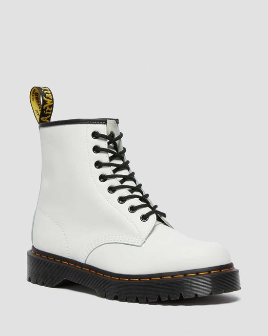 Dr Martens 1460 Bex Smooth Leder Schnürstiefel Herren Weiß | TPI-382179