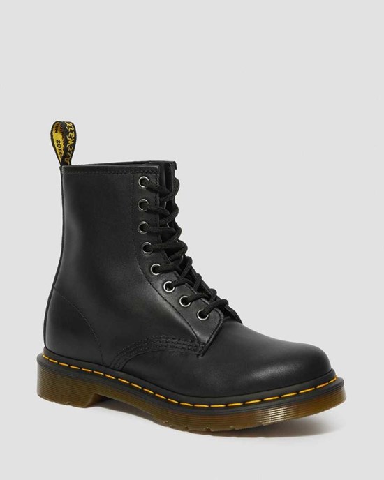 Dr Martens 1460 Nappa Leder Stiefeletten Damen Schwarz | MKA-086291