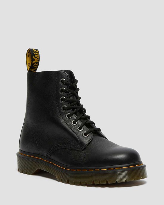 Dr Martens 1460 Pascal Bex Pisa Leder Stiefeletten Damen Schwarz | OAI-746290