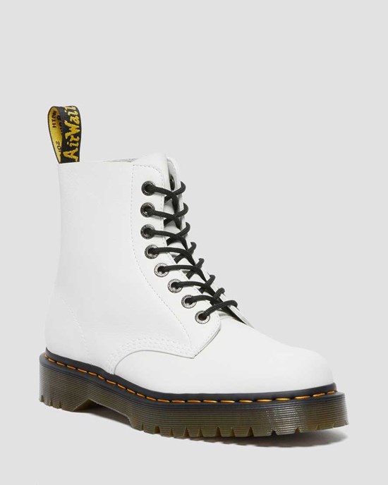 Dr Martens 1460 Pascal Bex Pisa Leder Stiefeletten Damen Weiß | PIA-983216