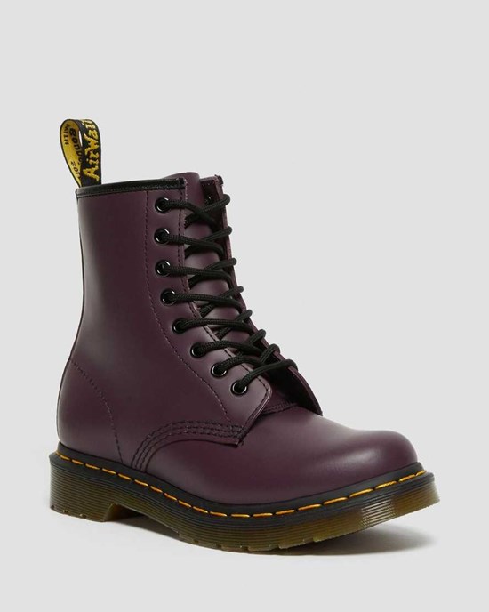 Dr Martens 1460 Smooth Leder Stiefeletten Damen Lila | OQH-172864