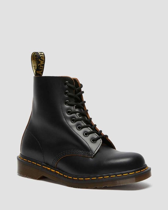 Dr Martens 1460 Vintage Made in England Stiefeletten Damen Schwarz | SAY-162849