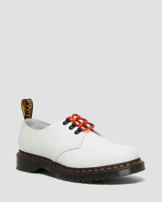 Dr Martens 1461 Ben Smooth Leder Oxfords Schuhe Damen Weiß | UGX-516739