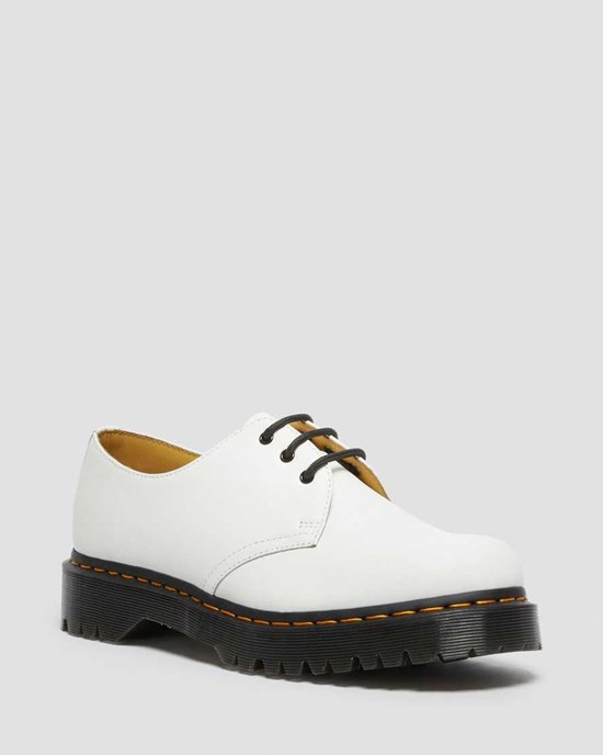 Dr Martens 1461 Bex Smooth Leder Oxfords Schuhe Herren Weiß | FER-029385