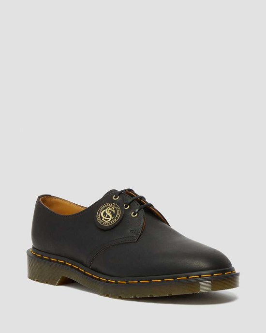 Dr Martens 1461 Made in England Klassische Oil Leder Oxfords Schuhe Herren Schwarz | SLT-148592