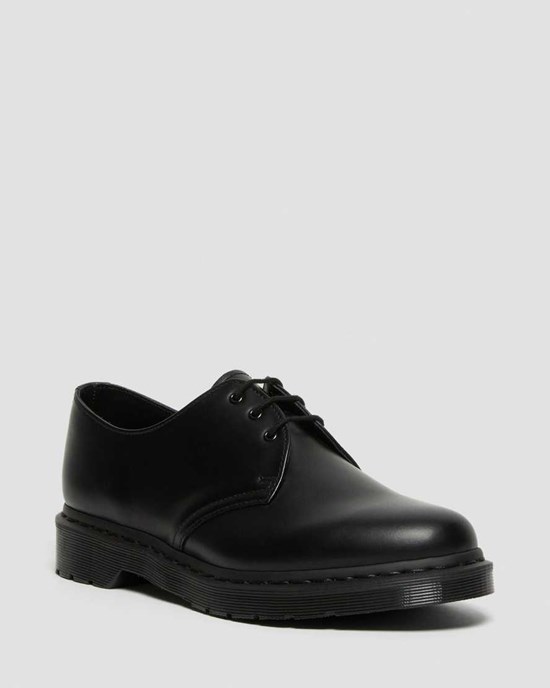 Dr Martens 1461 Mono Smooth Leder Oxfords Schuhe Damen Schwarz | MRF-475019