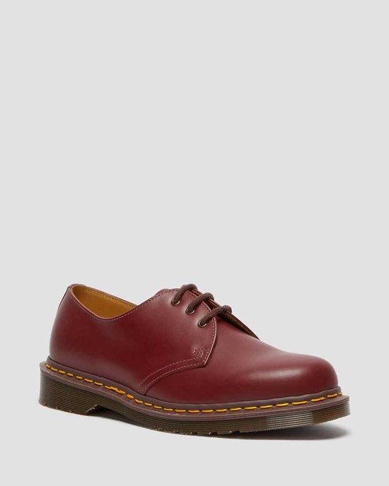 Dr Martens 1461 Vintage Made in England Oxfords Schuhe Damen Rot | QJO-097143