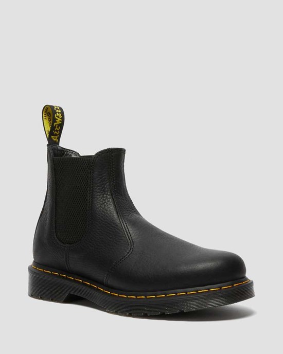 Dr Martens 2976 Ambassador Leder Chelsea Stiefel Damen Schwarz | JPO-469285