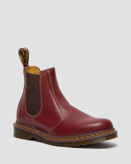 Dr Martens 2976 Vintage Made In England Stiefeletten Damen Rot | MCK-694527