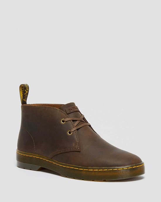 Dr Martens Cabrillo Crazy Horse Leder Desert Stiefeletten Herren Braun | GKF-527163