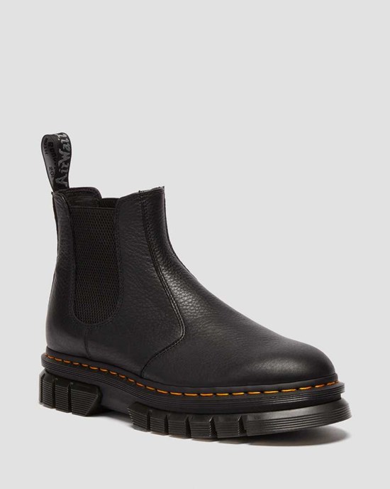 Dr Martens Rikard Lunar Leder Chelsea Stiefel Damen Schwarz | UYK-836521