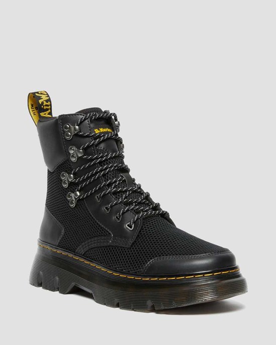 Dr Martens Tarik Kappe Guard Schnürstiefel Damen Schwarz | UJS-768092