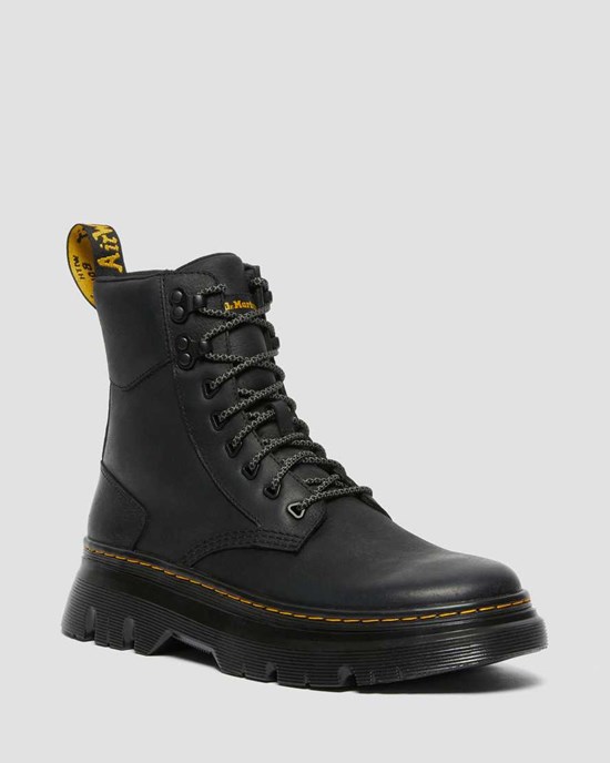 Dr Martens Tarik Wyoming Leder Schnürstiefel Herren Schwarz | UKZ-892670