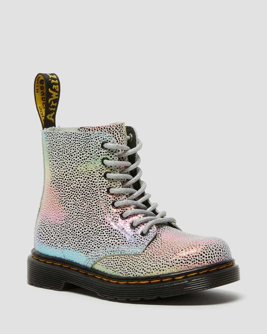 Dr Martens Toddler 1460 Pascal Iridescent Schnürstiefel Kinder Multi | KVF-384162