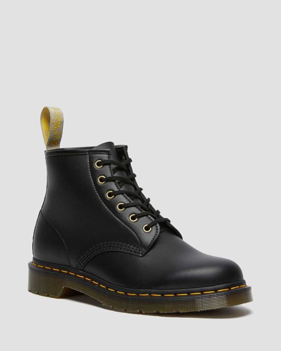 Dr Martens Vegan 101 Felix Schnürstiefel Herren Schwarz | XIU-385721