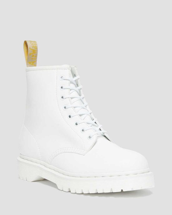 Dr Martens Vegan 1460 Bex Kemble Mono Stiefeletten Damen Weiß | GPB-754061