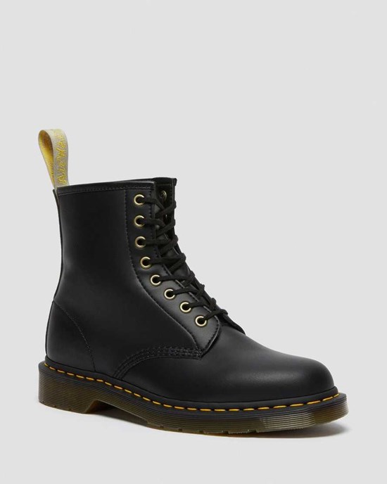 Dr Martens Vegan 1460 Felix Schnürstiefel Damen Schwarz | YKD-961842