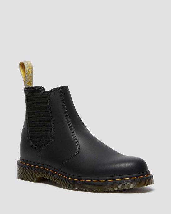 Dr Martens Vegan 2976 Felix Chelsea Stiefel Herren Schwarz | BOK-263790