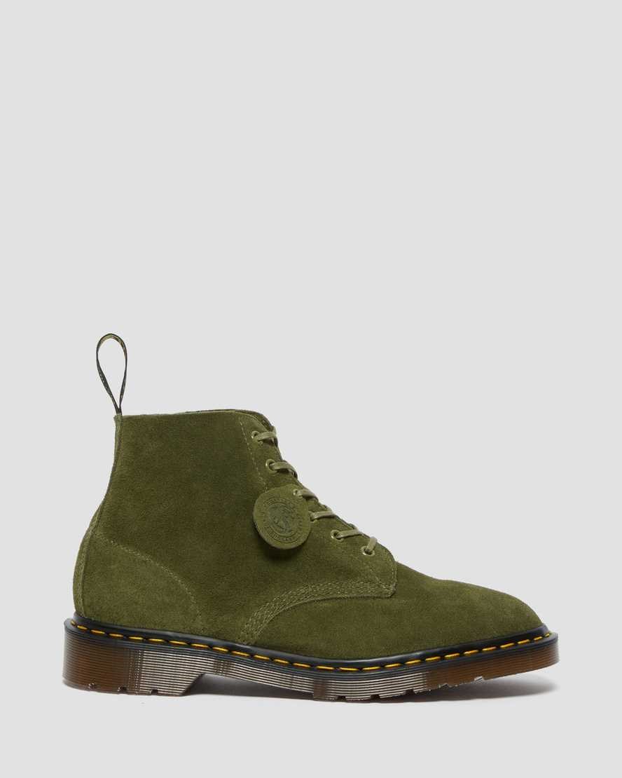 Dr Martens 101 Wildleder Schnürstiefel Damen Grün | CEW-408762