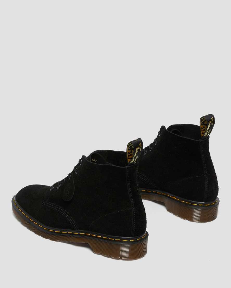 Dr Martens 101 Wildleder Schnürstiefel Damen Schwarz | CTA-146893