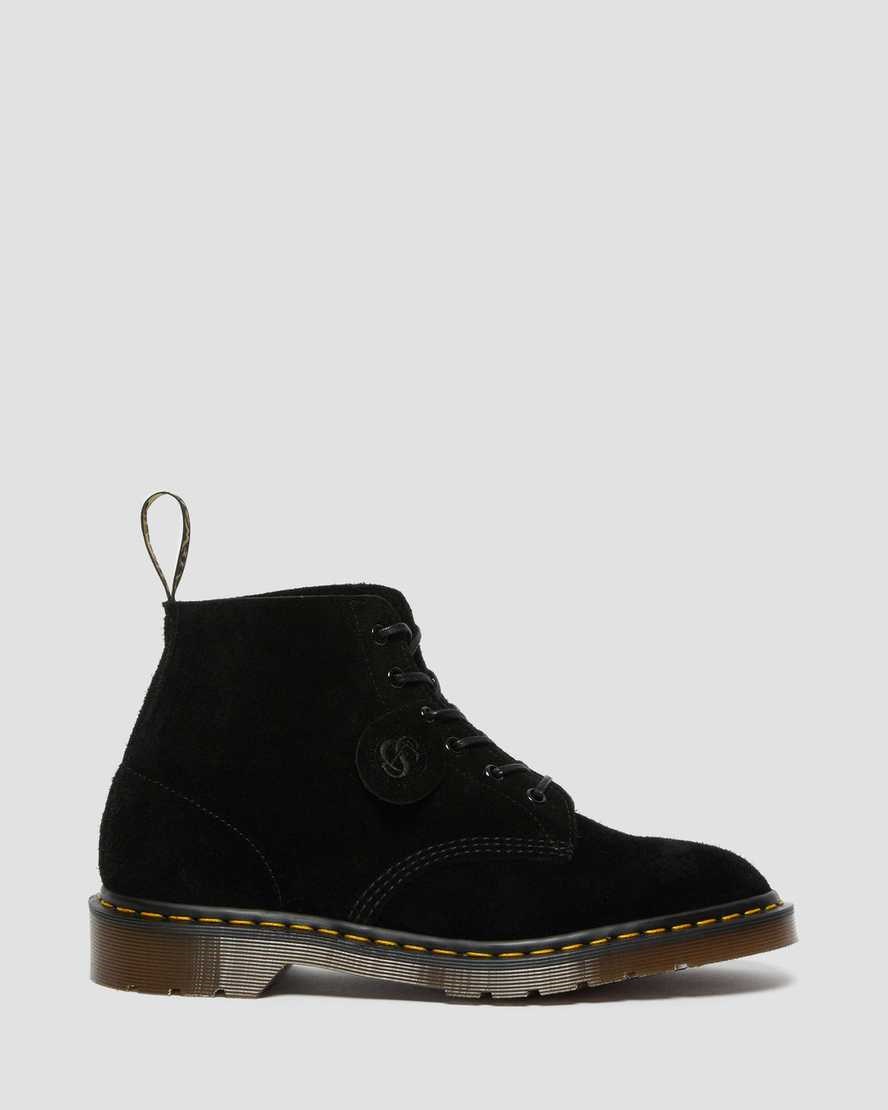 Dr Martens 101 Wildleder Schnürstiefel Damen Schwarz | CTA-146893