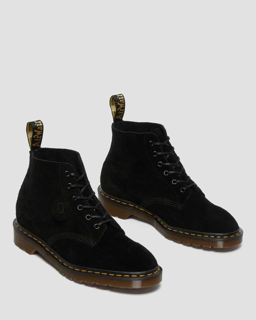 Dr Martens 101 Wildleder Schnürstiefel Damen Schwarz | CTA-146893