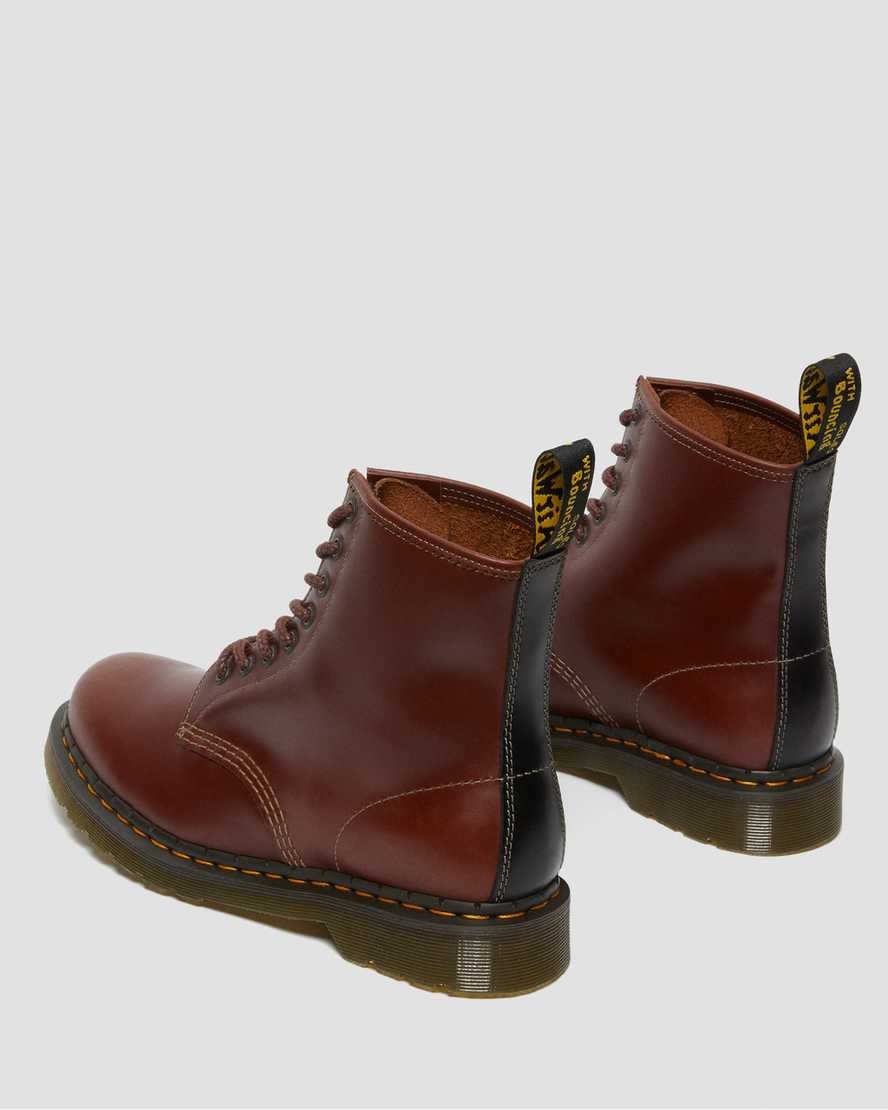 Dr Martens 1460 Abruzzo Leder Stiefeletten Herren Braun Schwarz | YFG-932068