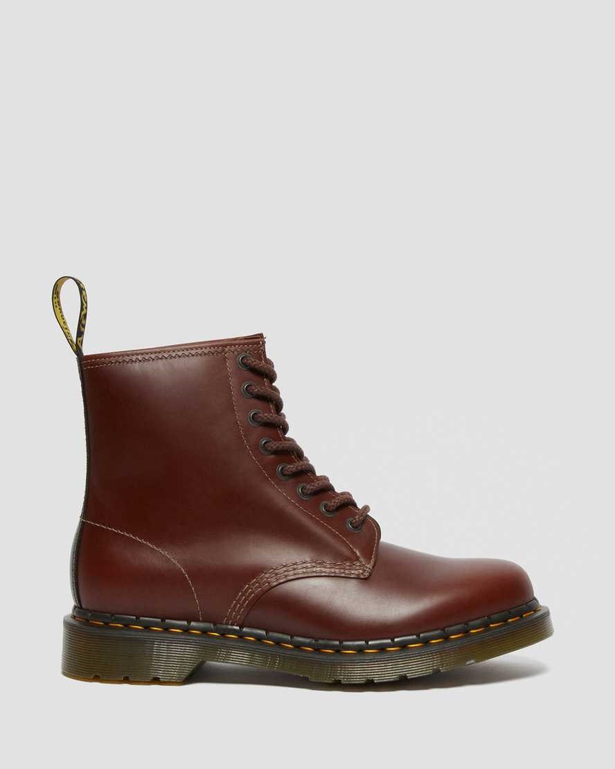 Dr Martens 1460 Abruzzo Leder Stiefeletten Herren Braun Schwarz | YFG-932068