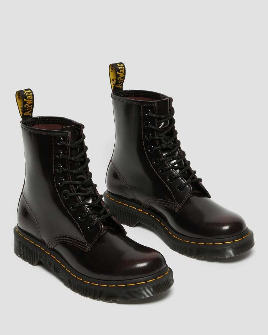 Dr Martens 1460 Arcadia Leder Schnürstiefel Damen Rot | SIV-802716