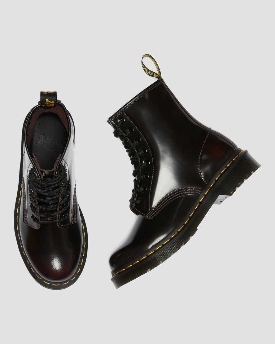 Dr Martens 1460 Arcadia Leder Schnürstiefel Damen Rot | SIV-802716