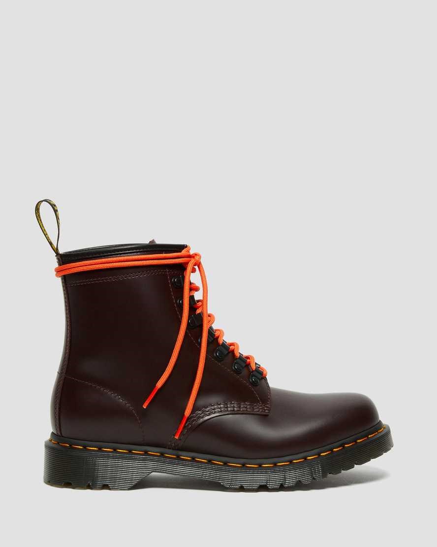 Dr Martens 1460 Ben Smooth Leder Stiefeletten Damen Rot | GAD-832651