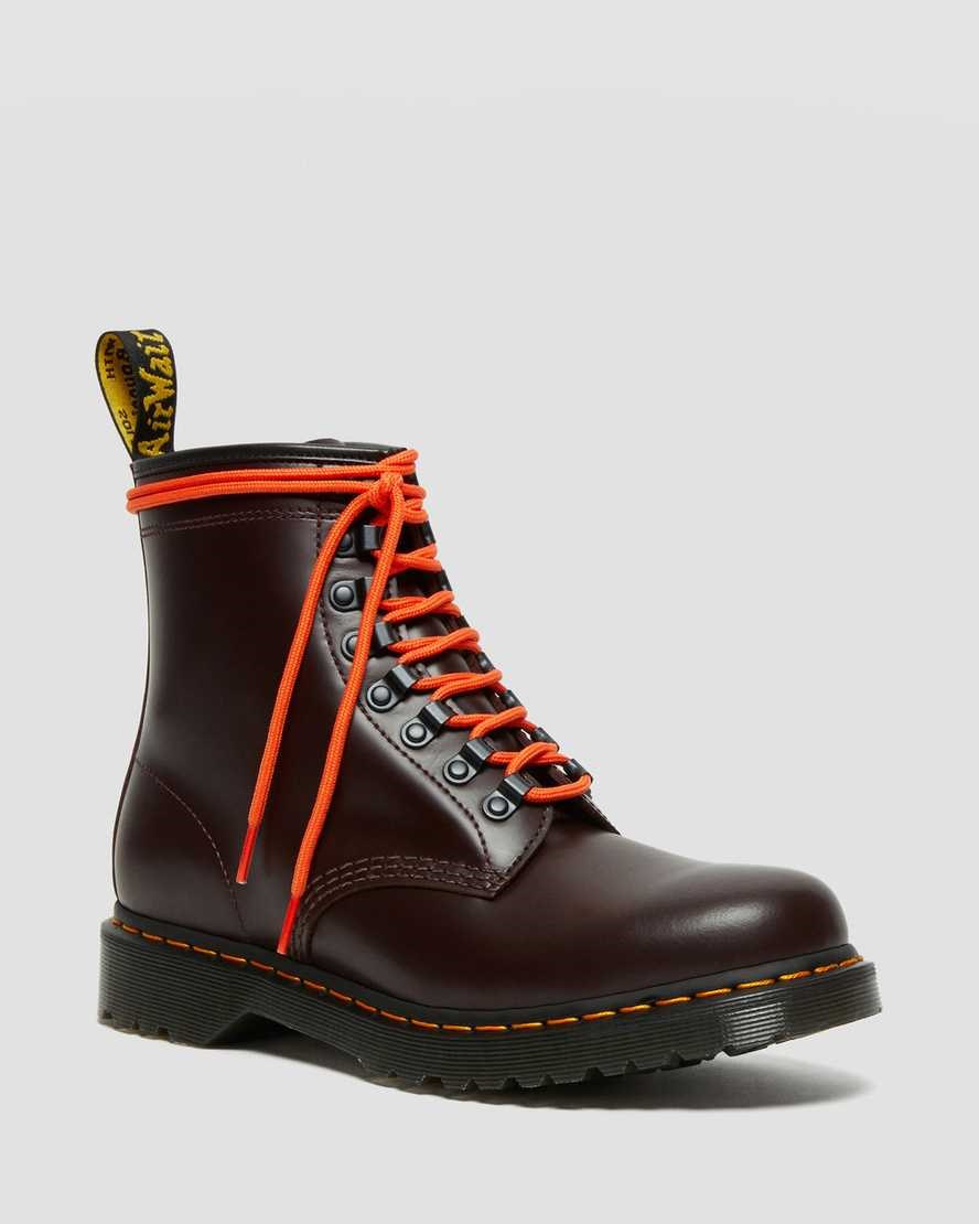 Dr Martens 1460 Ben Smooth Leder Stiefeletten Damen Rot | GAD-832651