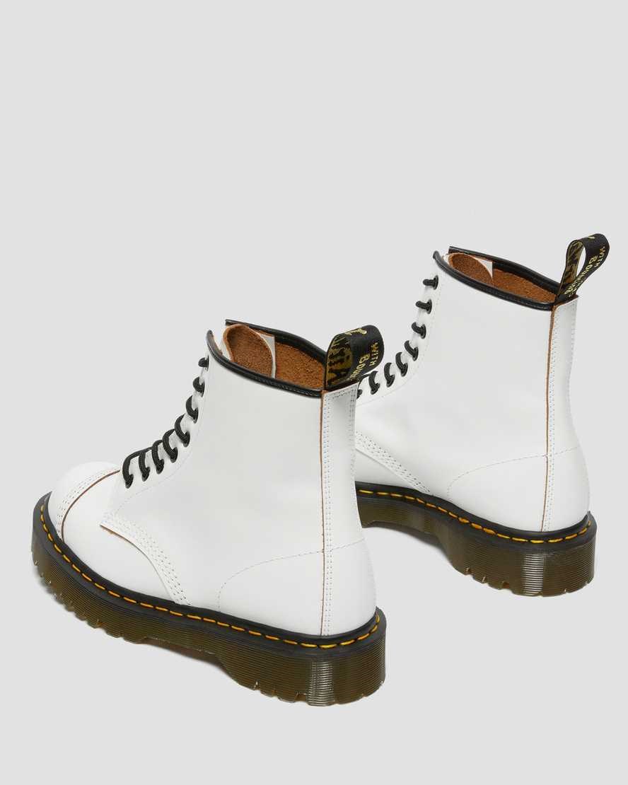 Dr Martens 1460 Bex Made in England Kappe Cap Stiefeletten Herren Weiß | GVE-958436