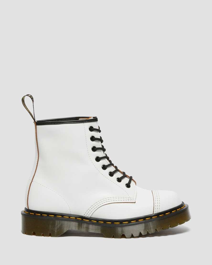 Dr Martens 1460 Bex Made in England Kappe Cap Stiefeletten Herren Weiß | GVE-958436