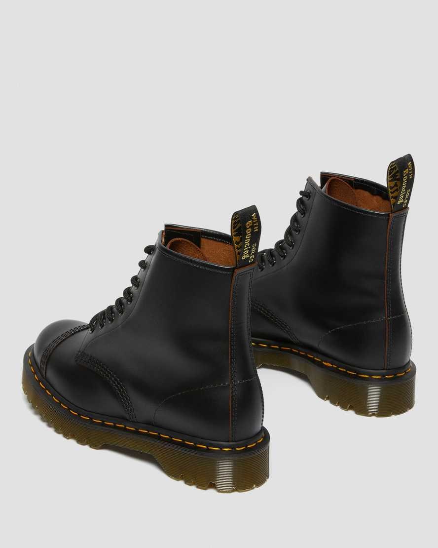 Dr Martens 1460 Bex Made in England Kappe Cap Stiefeletten Herren Schwarz | RSX-042761