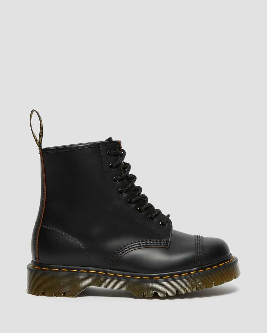 Dr Martens 1460 Bex Made in England Kappe Cap Stiefeletten Herren Schwarz | RSX-042761