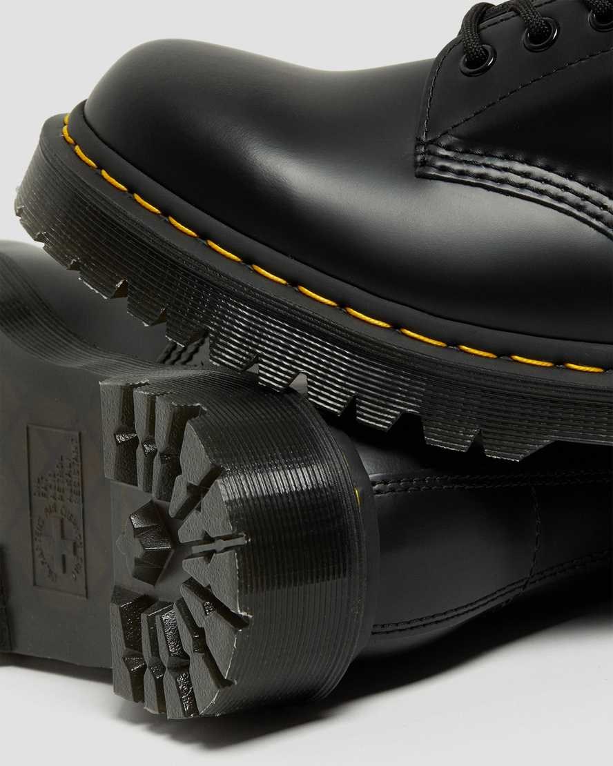 Dr Martens 1460 Bex Smooth Leder Schnürstiefel Herren Schwarz | HUJ-615840