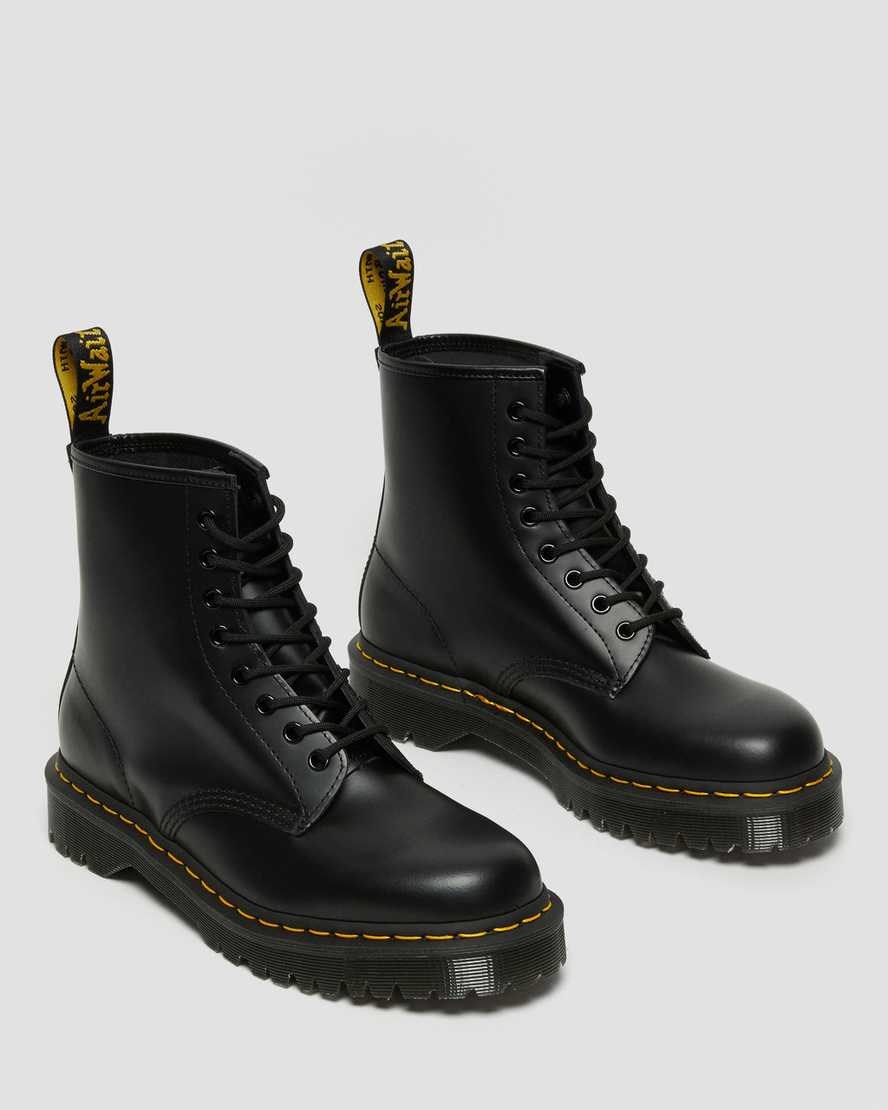 Dr Martens 1460 Bex Smooth Leder Schnürstiefel Herren Schwarz | HUJ-615840