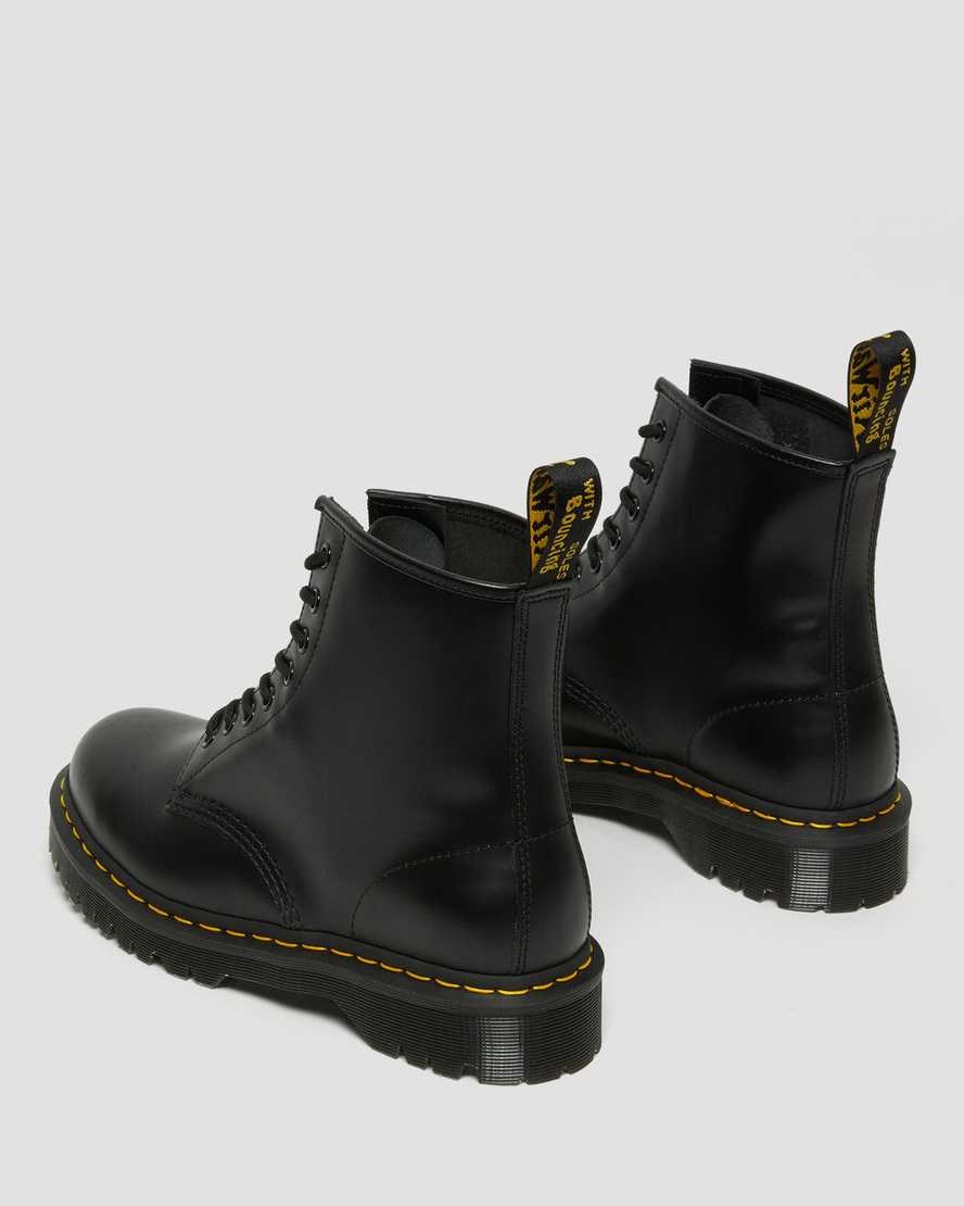 Dr Martens 1460 Bex Smooth Leder Schnürstiefel Herren Schwarz | HUJ-615840