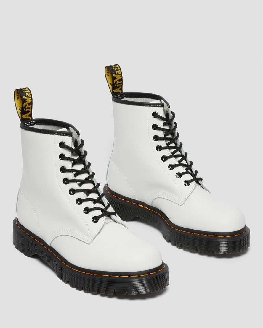 Dr Martens 1460 Bex Smooth Leder Schnürstiefel Herren Weiß | TPI-382179