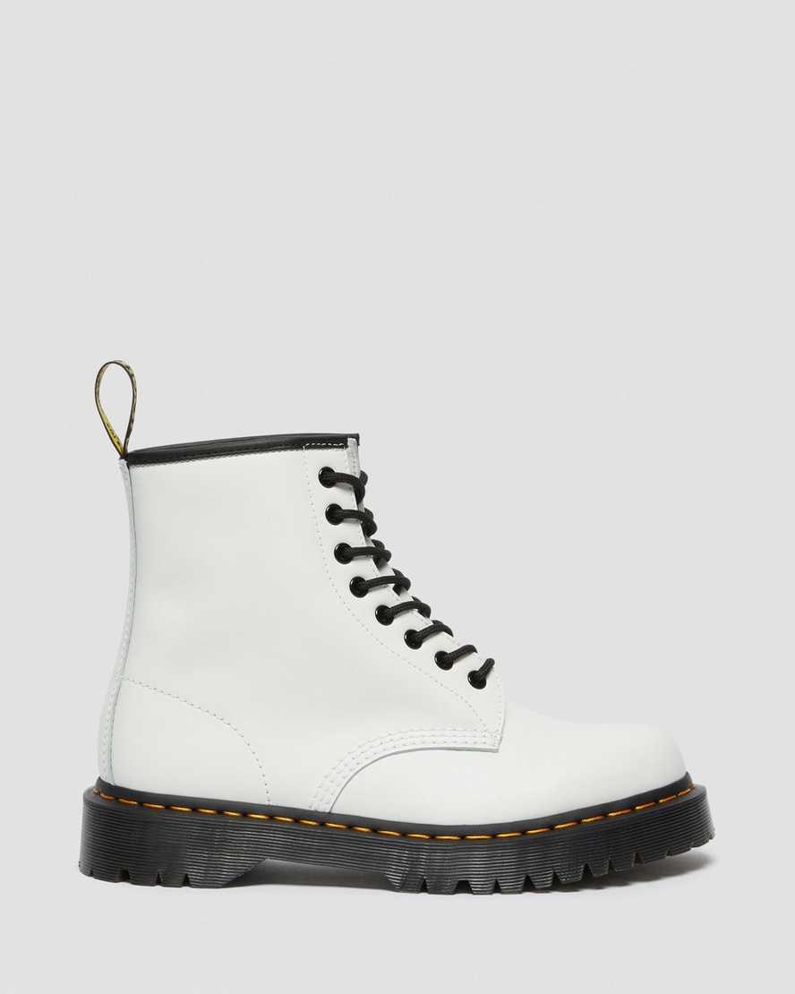 Dr Martens 1460 Bex Smooth Leder Schnürstiefel Herren Weiß | TPI-382179