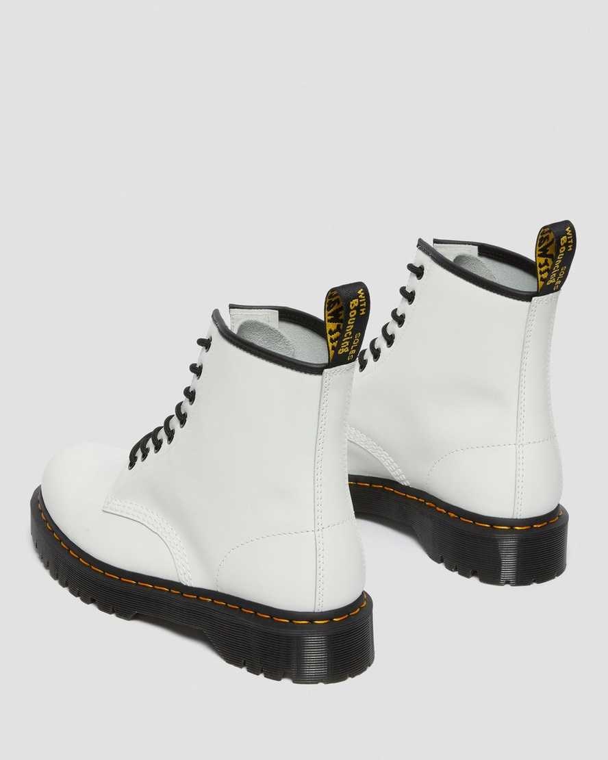 Dr Martens 1460 Bex Smooth Leder Schnürstiefel Herren Weiß | TPI-382179