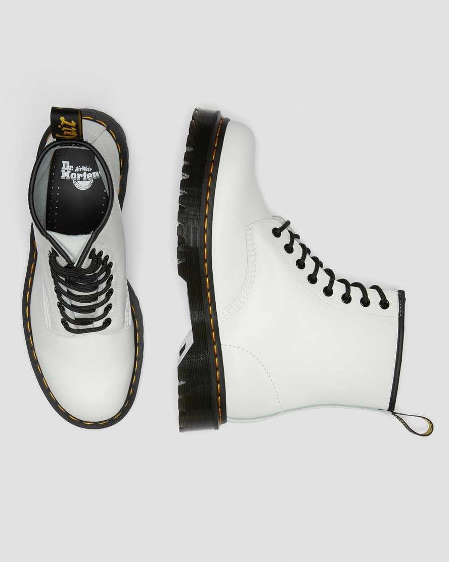 Dr Martens 1460 Bex Smooth Leder Schnürstiefel Herren Weiß | TPI-382179