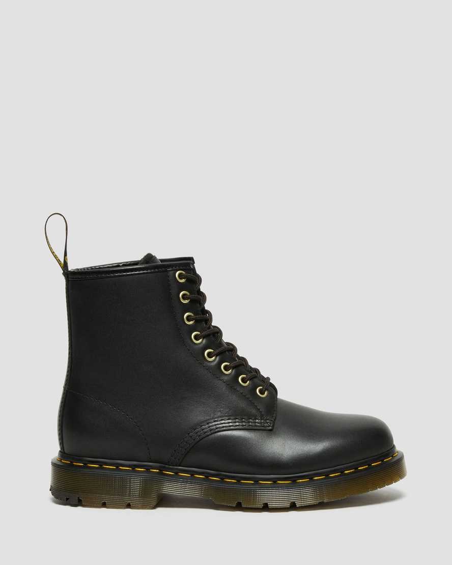 Dr Martens 1460 DM's Wintergrip Leder Stiefeletten Herren Schwarz | IOH-476219