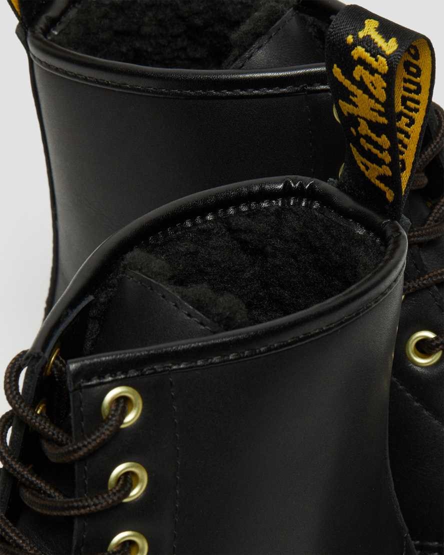 Dr Martens 1460 DM's Wintergrip Leder Stiefeletten Herren Schwarz | IOH-476219