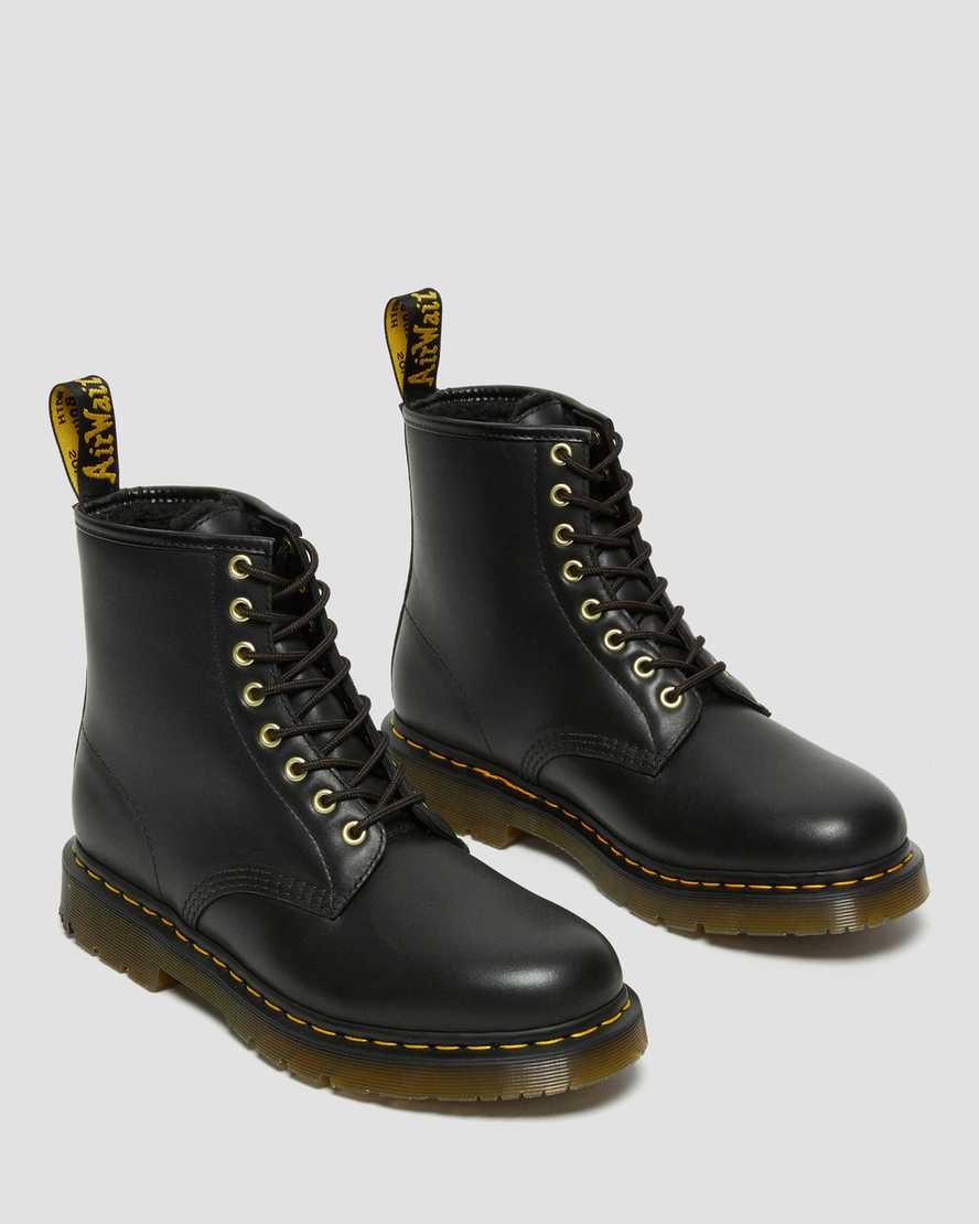 Dr Martens 1460 DM's Wintergrip Leder Stiefeletten Herren Schwarz | IOH-476219