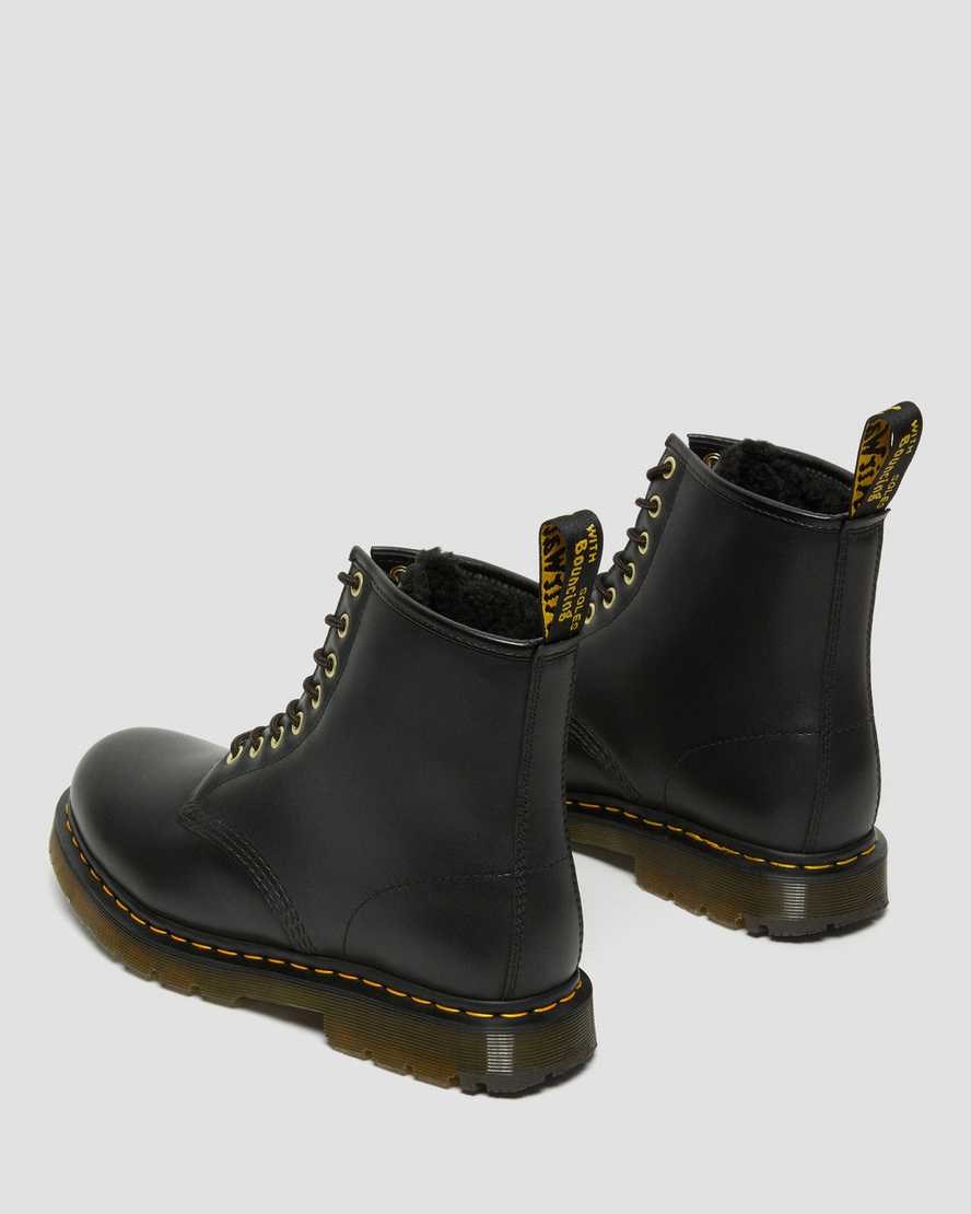 Dr Martens 1460 DM's Wintergrip Leder Stiefeletten Herren Schwarz | IOH-476219