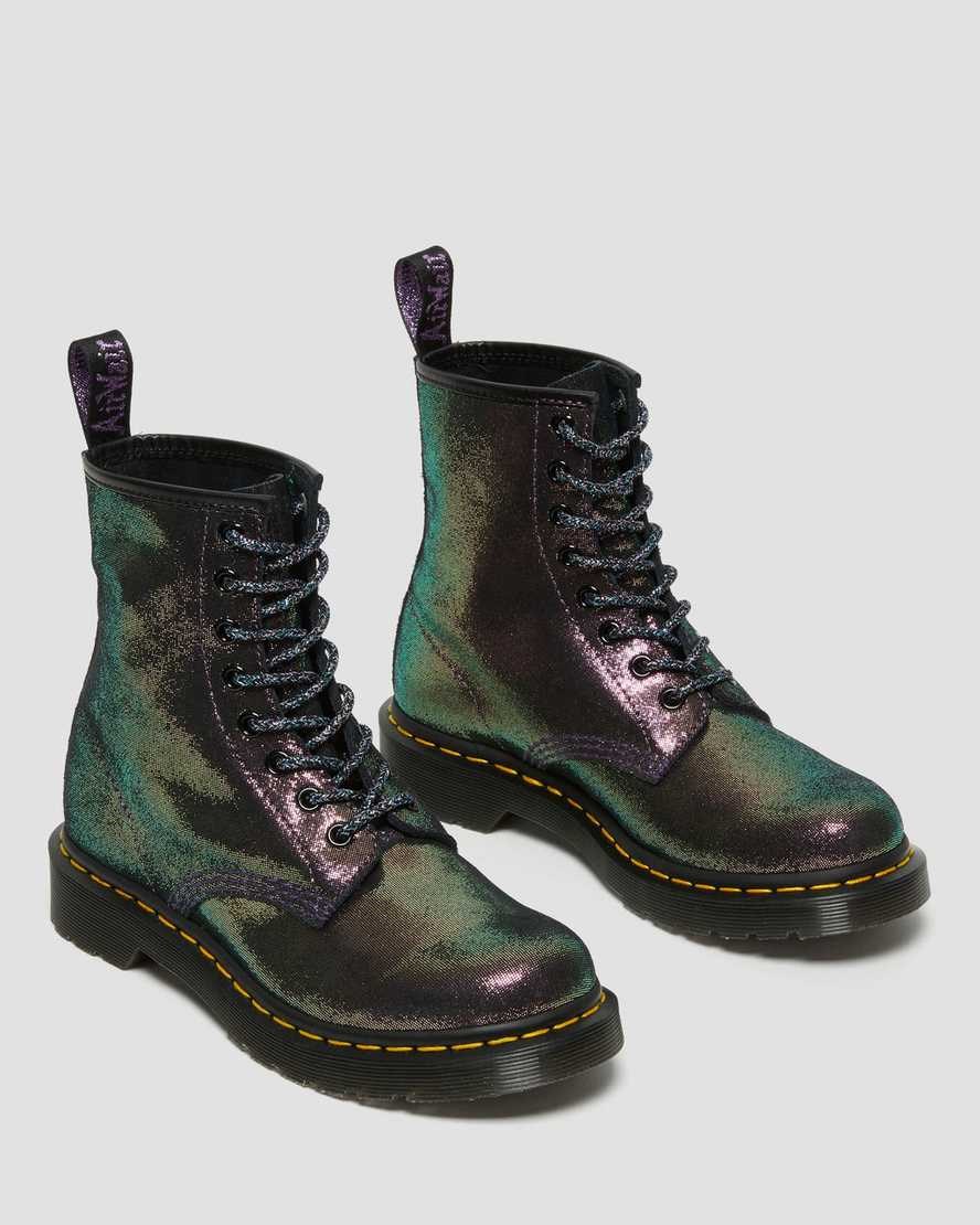 Dr Martens 1460 Disco Iridescent Wildleder Stiefeletten Damen Lila | SXY-368419