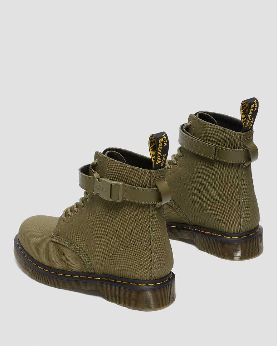 Dr Martens 1460 Futura Olive Riemen Schnürstiefel Damen Olivgrün | EUO-025786