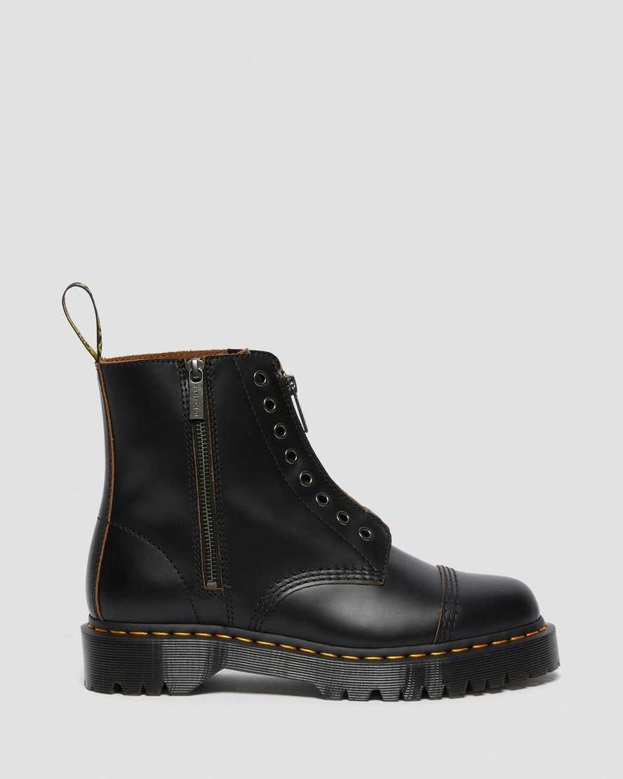 Dr Martens 1460 Laceless Bex Leder Stiefeletten Herren Schwarz | AFZ-274581